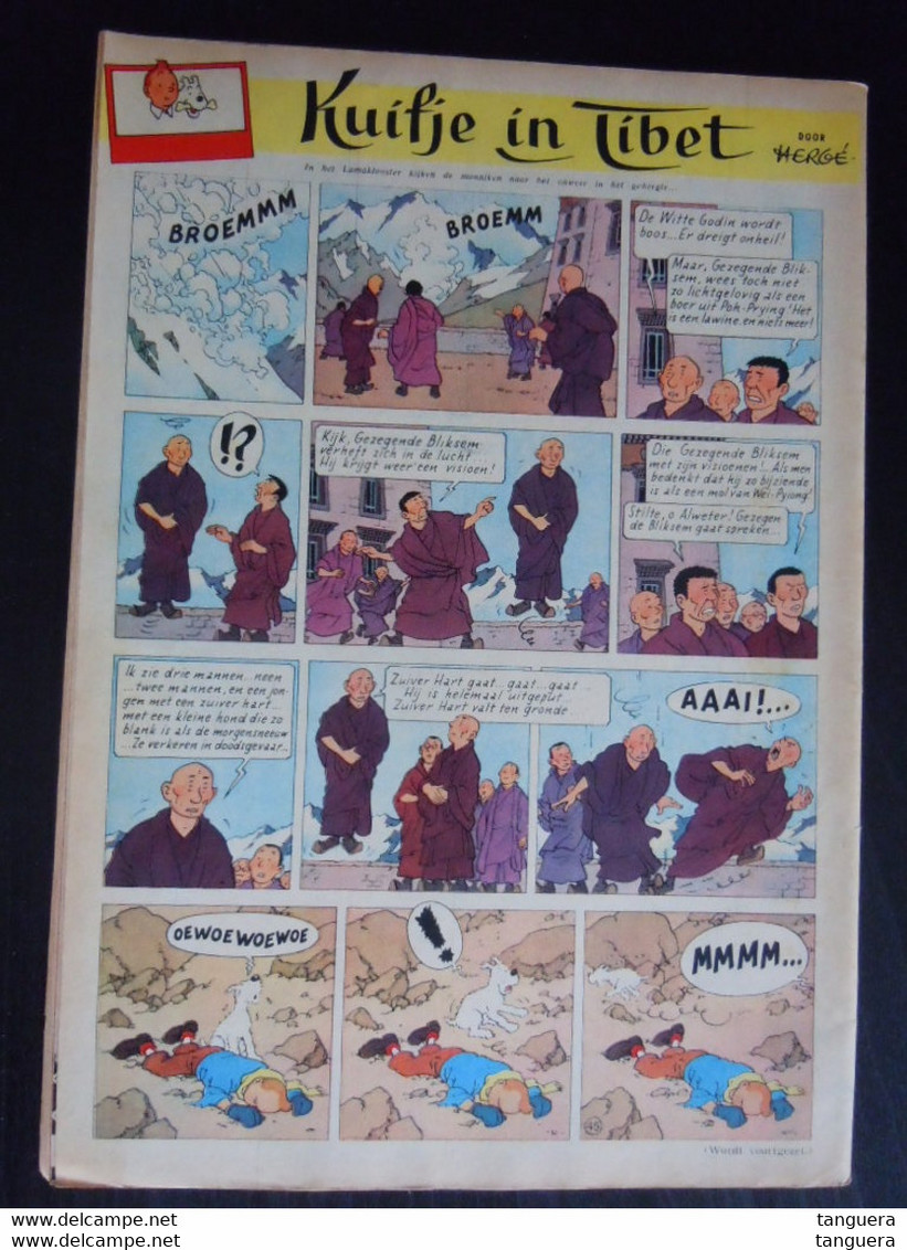 Kuifje Weekblad 1959 Nr 29 Omslag REF René Follet Oa. 't Prinske Door Willy Vandersteen - Kuifje