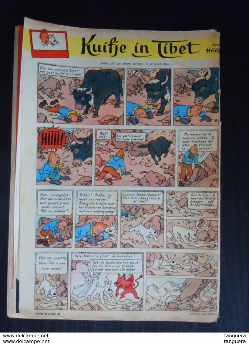 Kuifje Weekblad 1959 Nr 30 Omslag Bob De Moor Oa. 't Prinske Door Willy Vandersteen - Kuifje