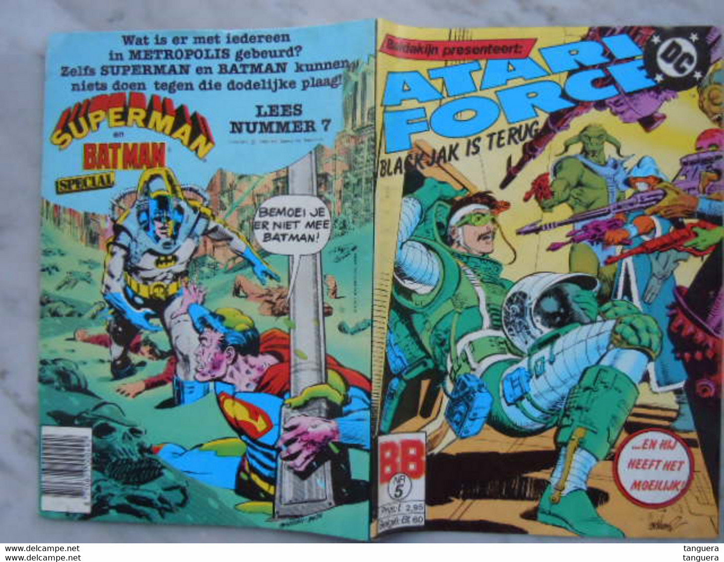 Atari Force DC Comics Schaduwen Uit Het Verleden En Blackjak Is Terug BB Nr 5 1986 48 Pagina's Baldakijn - Autres & Non Classés