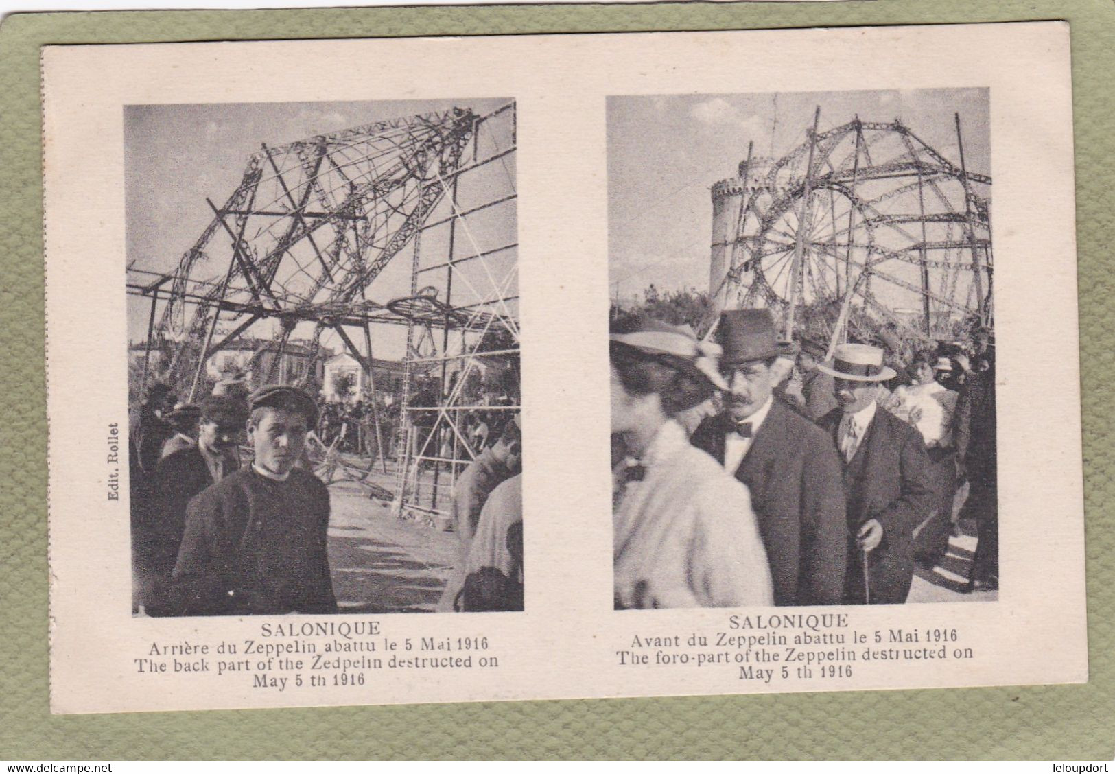 SALONIQUE  ZEPPELIN ABATTU  MAI 1916 - Greece