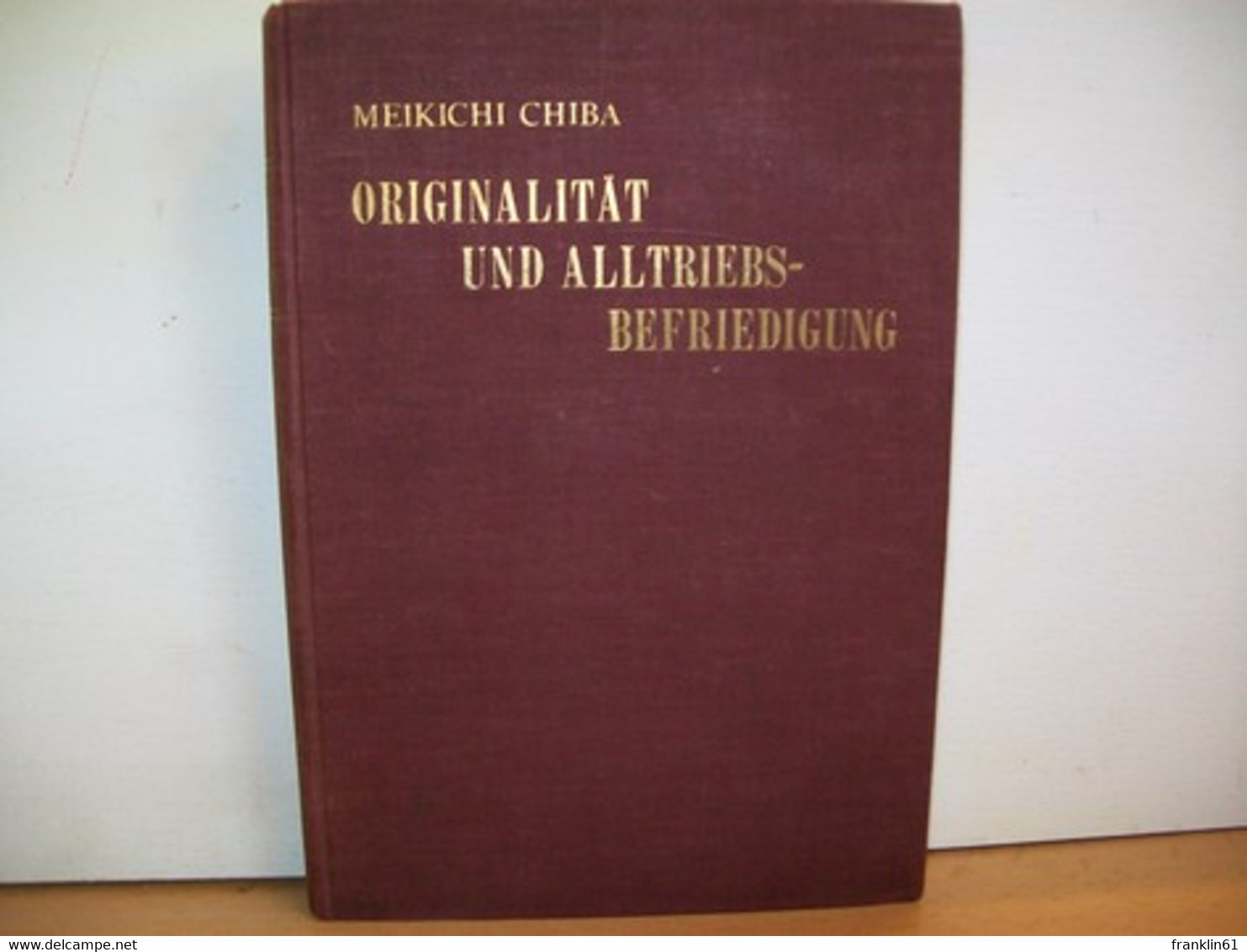 Originalität Und Alltriebsbefriedigung. - Filosofía