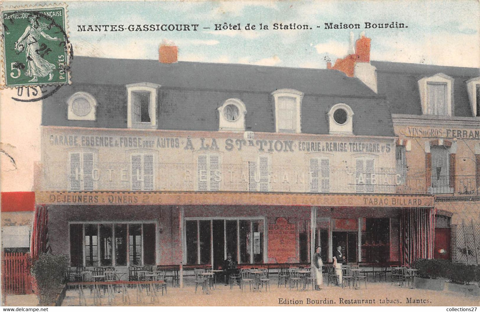 78-MANTES-GASSICOURT- HÔTEL DE LA STATION- MAISON BOURDIN - Mantes La Jolie