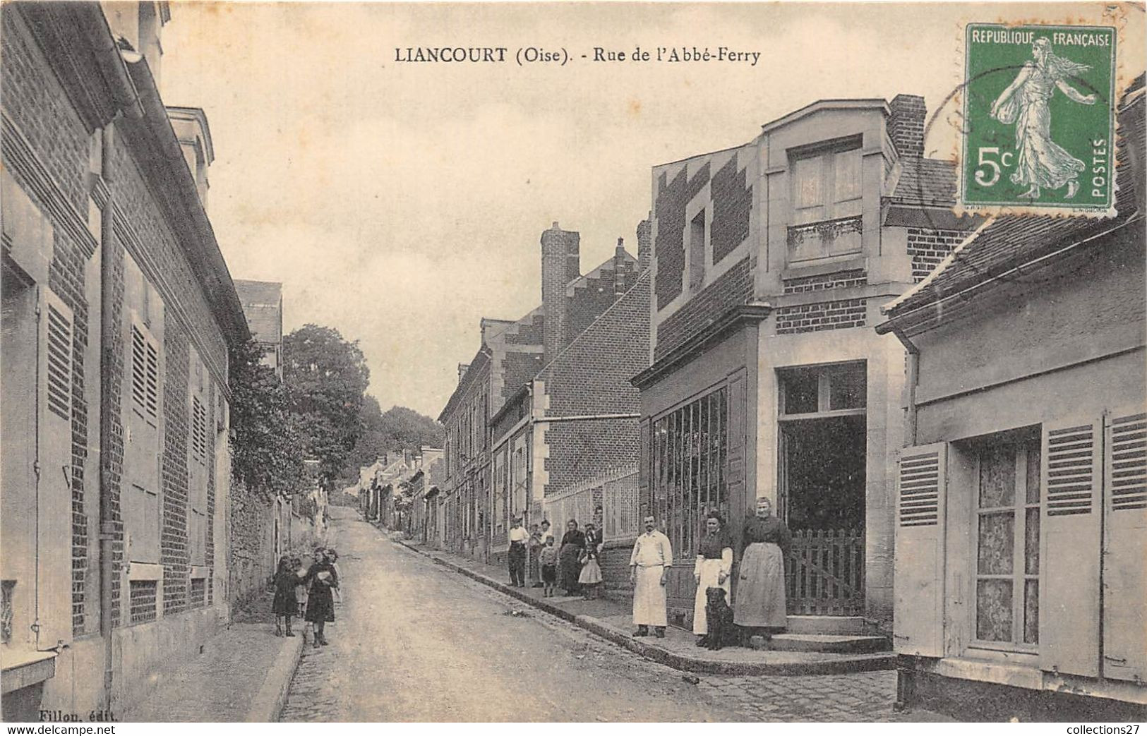 60-LIANCOURT- RUE DE L'ABBE-FERRY - Liancourt