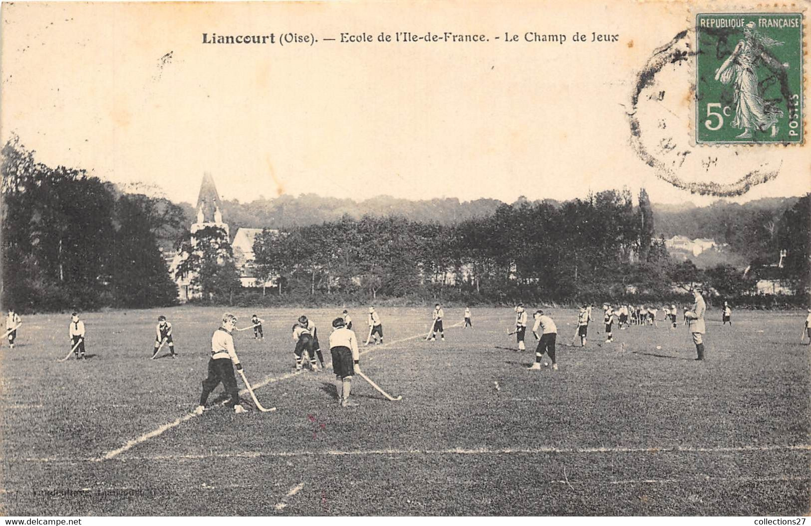 60-LIANCOURT-ECOLE DE L'ILE -DE-FRANCE- LE CHAMP DE JEUX - Liancourt