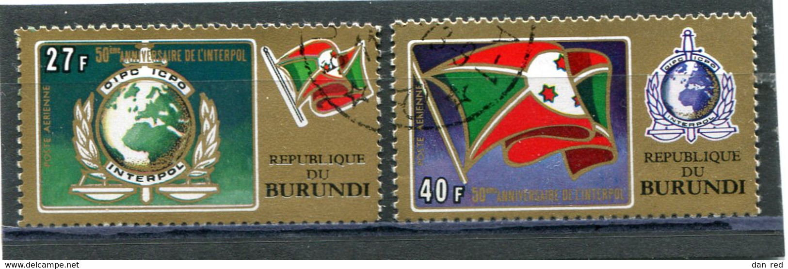 BURUNDI   N°  271 Et 272  PA (Y&T)  (Oblitéré)  (Poste Aérienne) - Luftpost