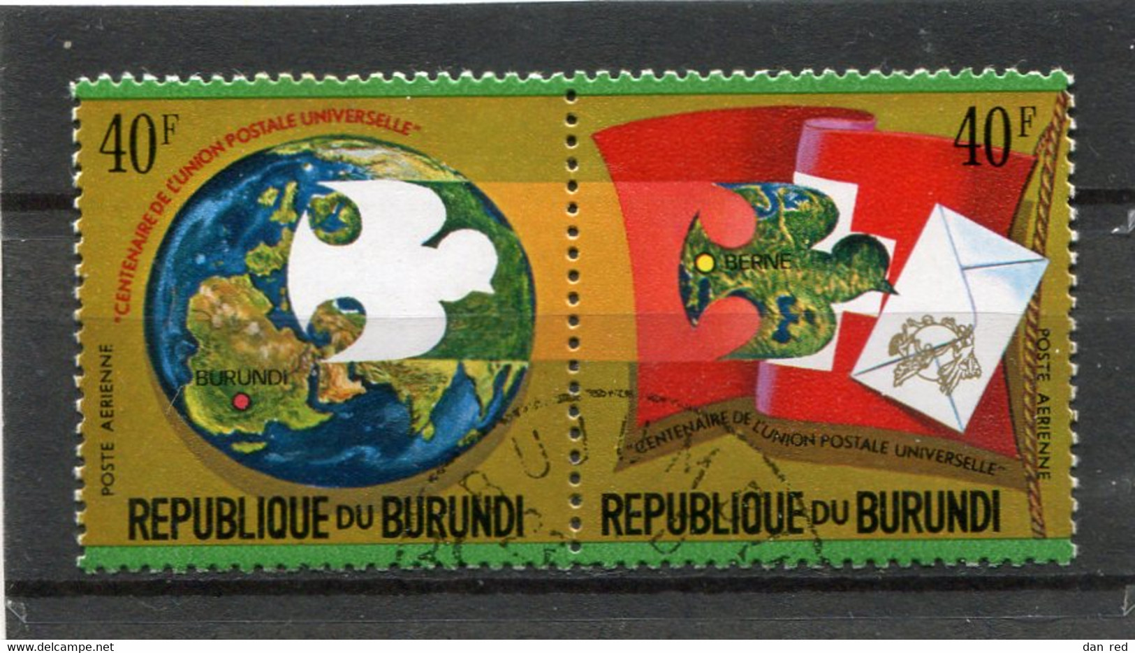 BURUNDI   N°  328 Et 329  PA (Y&T)  (Oblitéré)  (Poste Aérienne) - Luftpost