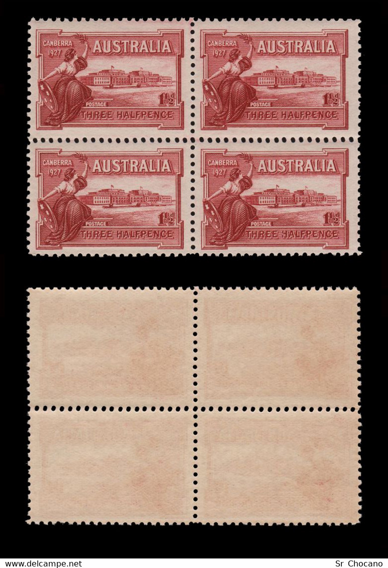 AUSTRALIA.1927.Camberra.1 1/2 D.SG.105.B4.MNH. - Nuovi