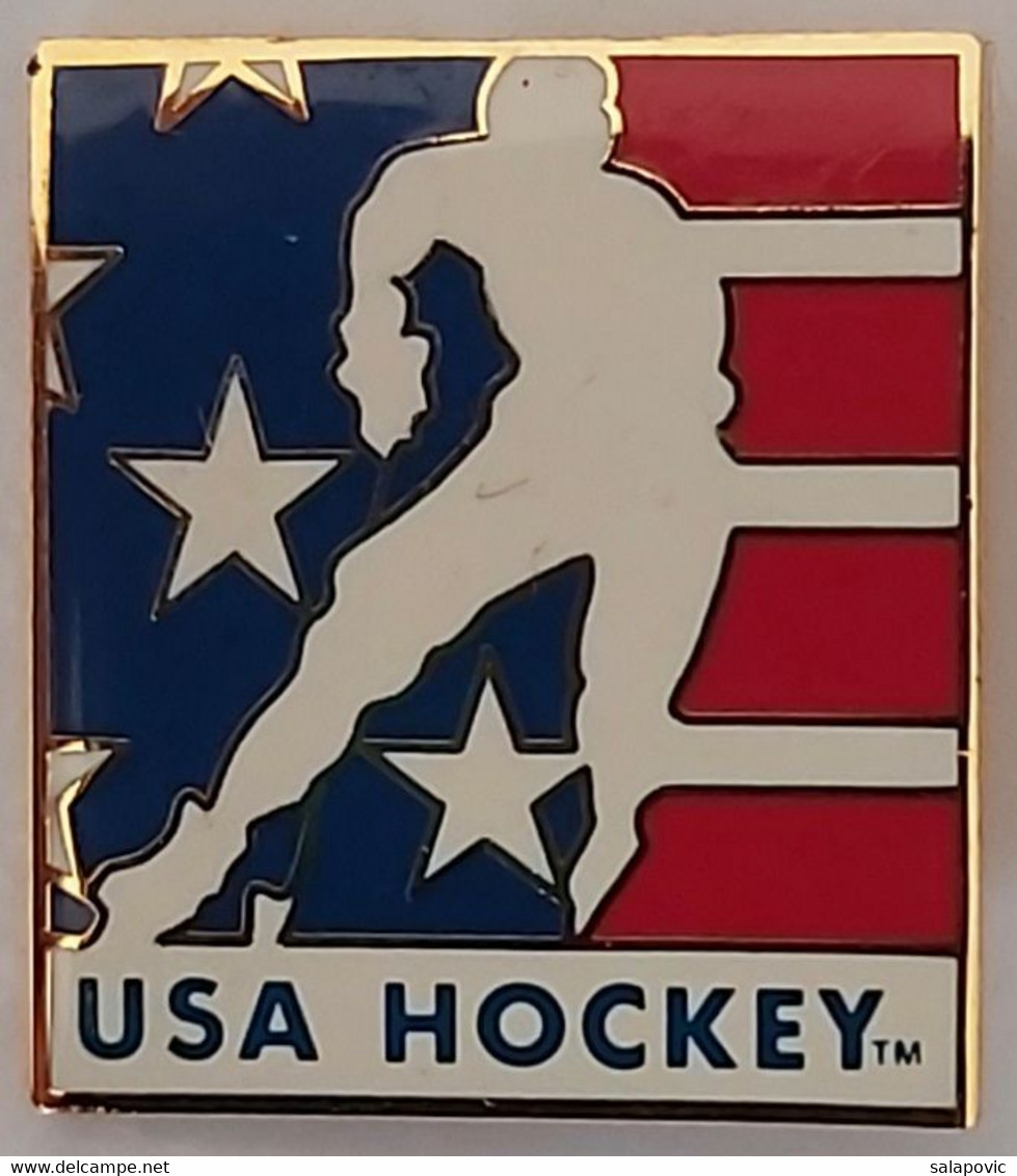 USA Ice-Hockey Team, Federation Association Union PINS A10/7 - Sports D'hiver