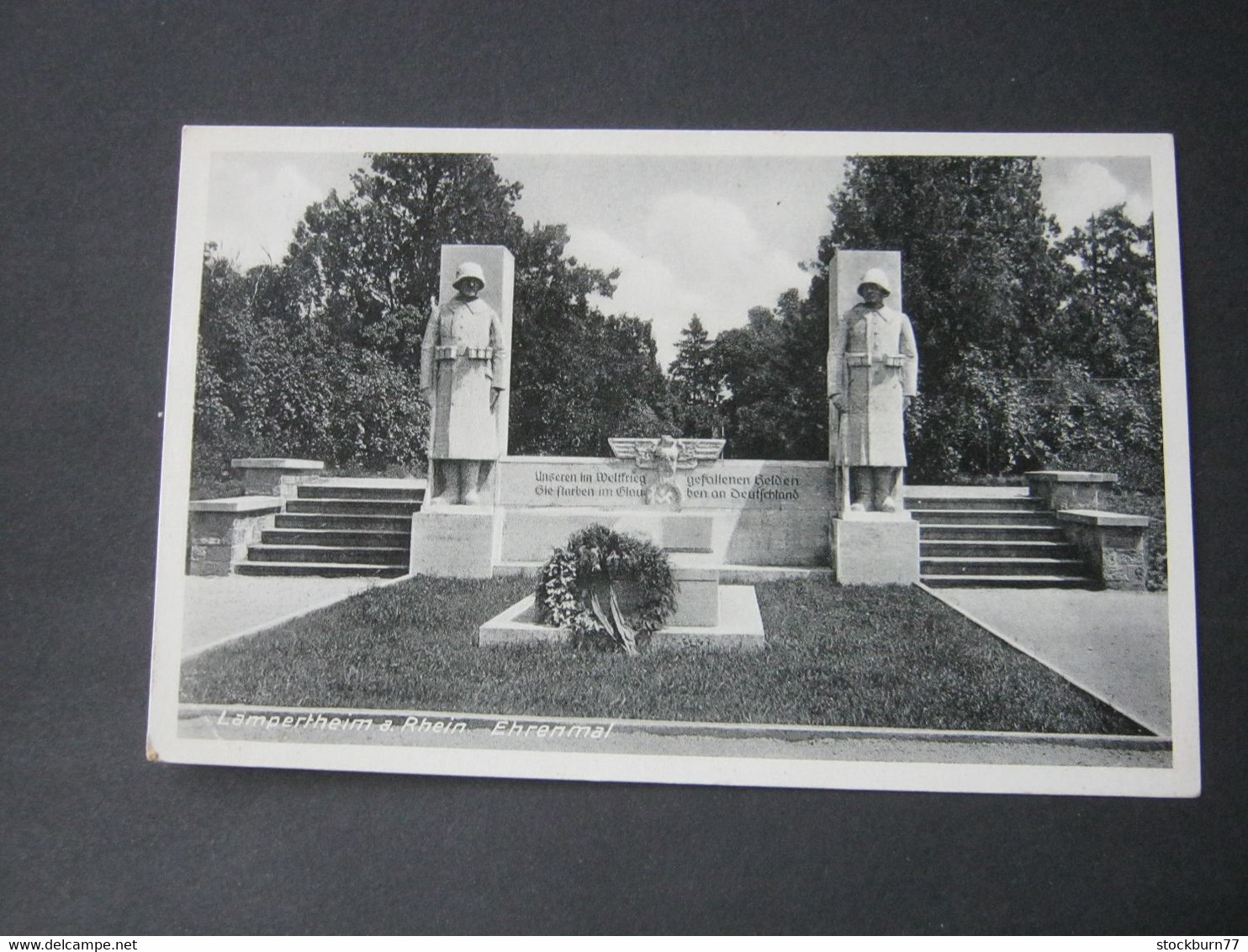 Lampertheim , Denkmal ,   Schöne Karte  Um 1943 - Lampertheim