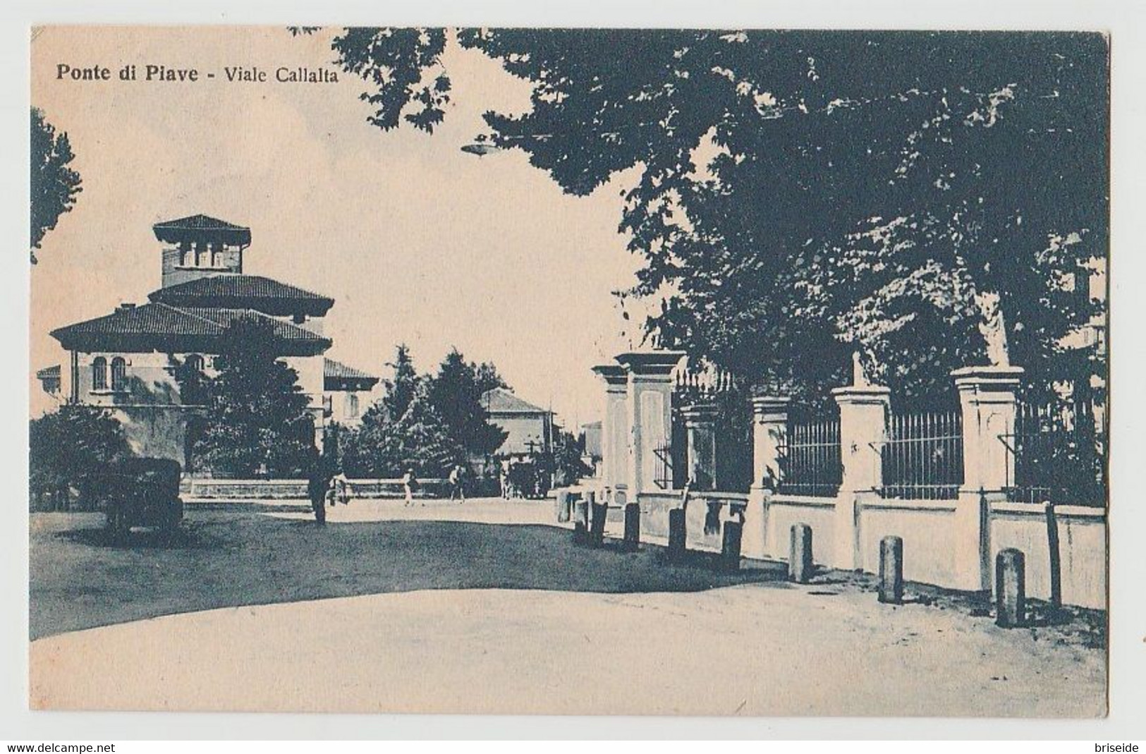 PONTE DI PIAVE TREVISO VIALE  CALLALTA F/P VIAGGIATA 1930 - Altri & Non Classificati