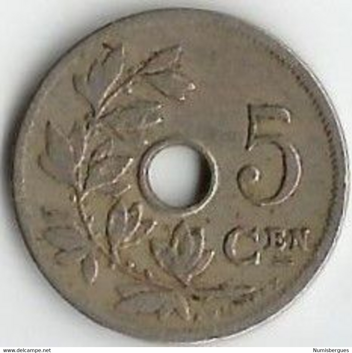 Pièce De Monnaie 5 Centimes 1904 Version Belgie - 5 Cents