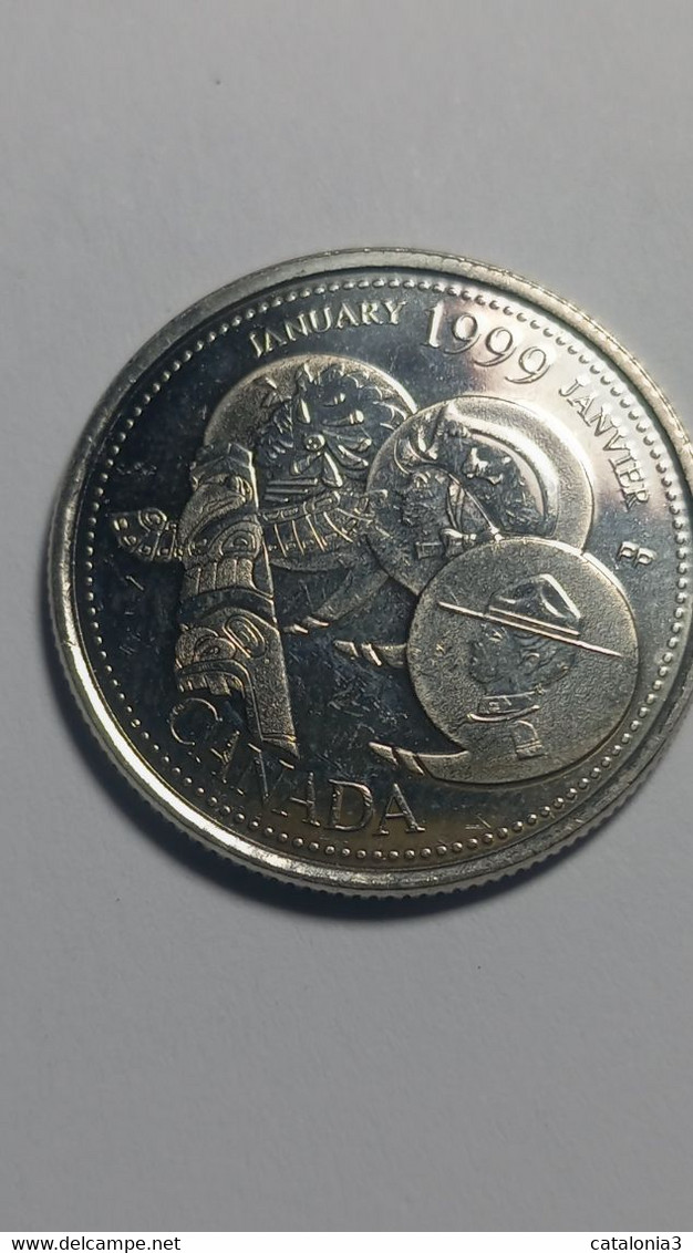 CANADA - 25 CENTS 1999 SC KM342 - ENERO - Canada