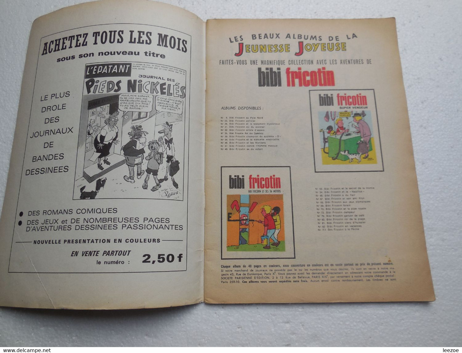 BD BIBI FRICOTIN Les Enquêtes De Bibi 1972..PIN02 - Bibi Fricotin