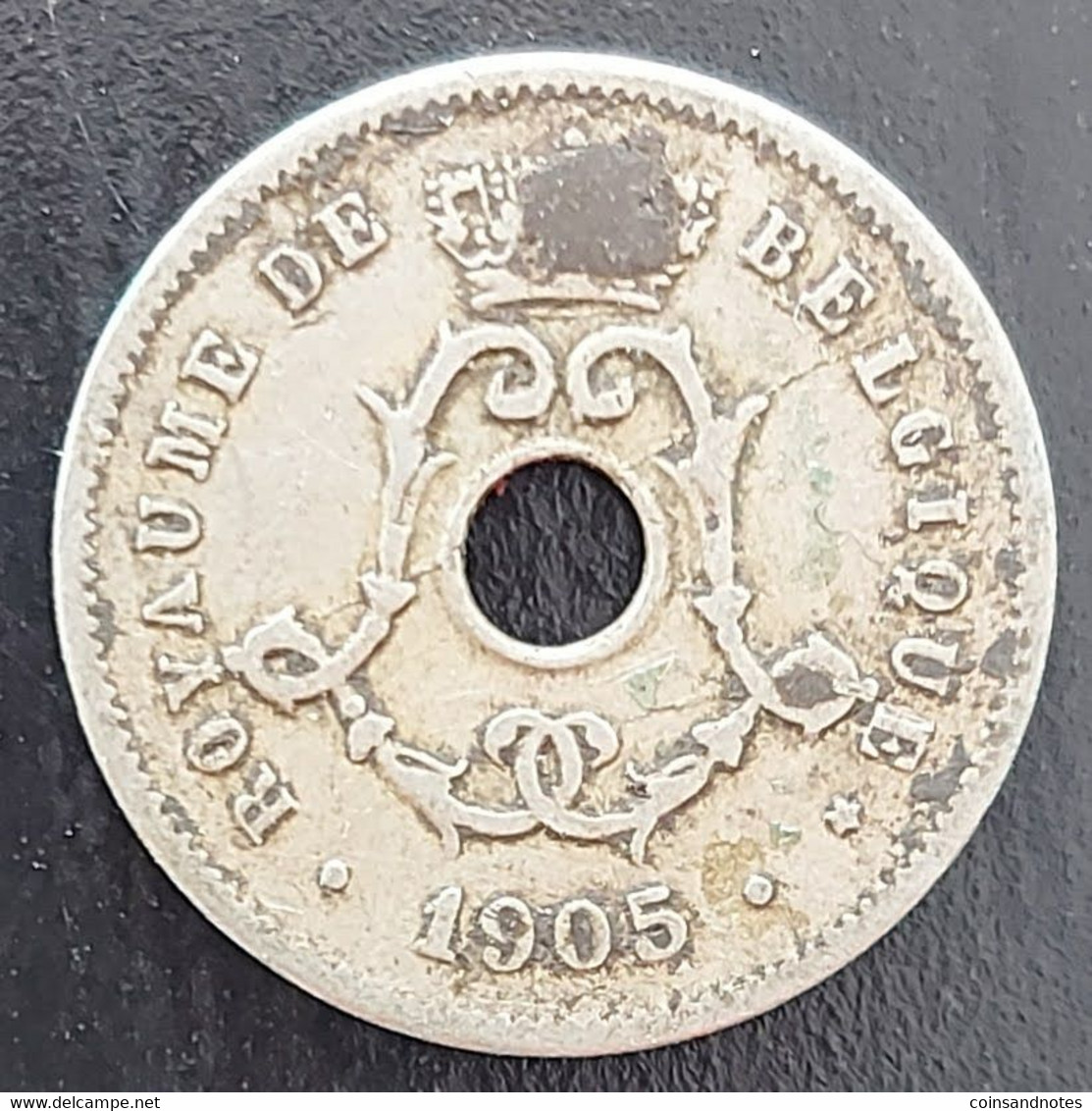 Belgium 1905 - 5 Centiem Koper/Nikkel FR - Leopold II - Morin 275 - ZFr - 5 Centimes