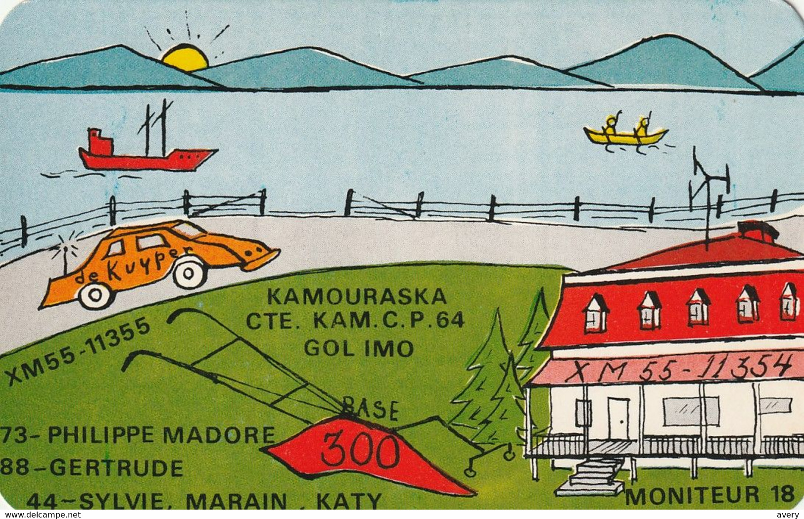 Kamouraska, Quebec XM55-11355 73 - Philippe Madore  88 - Gertrude  44 - Sylvie, Marain, Katy - CB-Funk