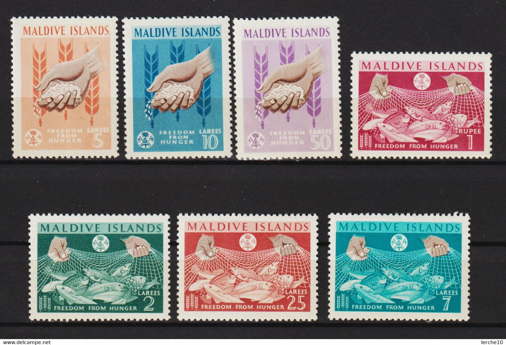 MALEDIVEN 1963 MiNr 124-128 ** Mint MNH - Malediven (...-1965)