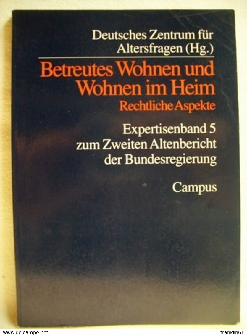 Betreutes Wohnen Und Wohnen Im Heim - Glossaries