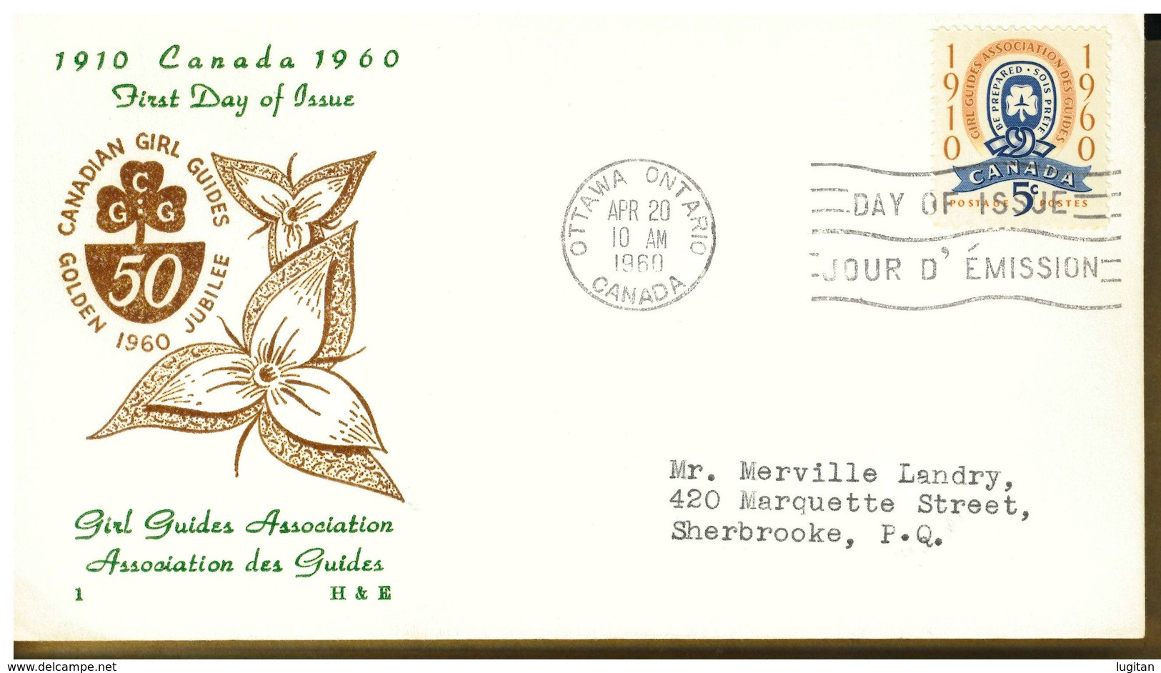 CANADA - CANADIAN GIRL GUIDES - Y 1960 FDC - 1952-1960