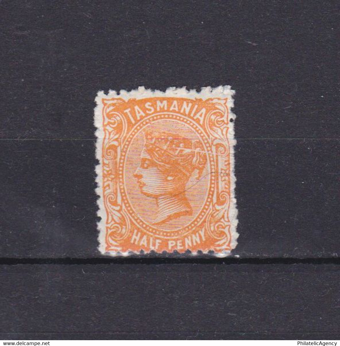 AUSTRALIA TASMANIA 1880, SG #163, ½p - Orange, Wmk TAS, Perf 12, QV, MH - Neufs