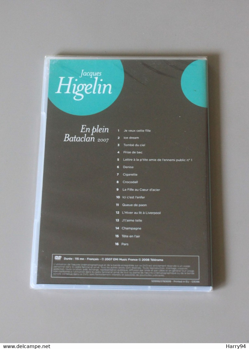 DVD Les Grands Concerts Télérama Jacques Higelin En Plein Bataclan 2007  Neuf Sous Blister - Concert & Music