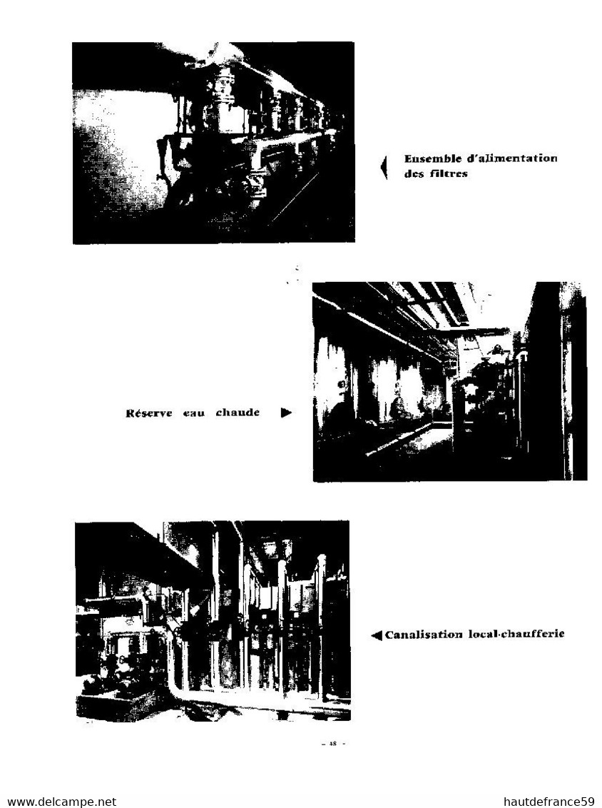 RARE Catalogue original 1969 construction de LA PISCINE MUNICIPALE DE VALENCIENNES inauguration secrétaire d Etat Comiti