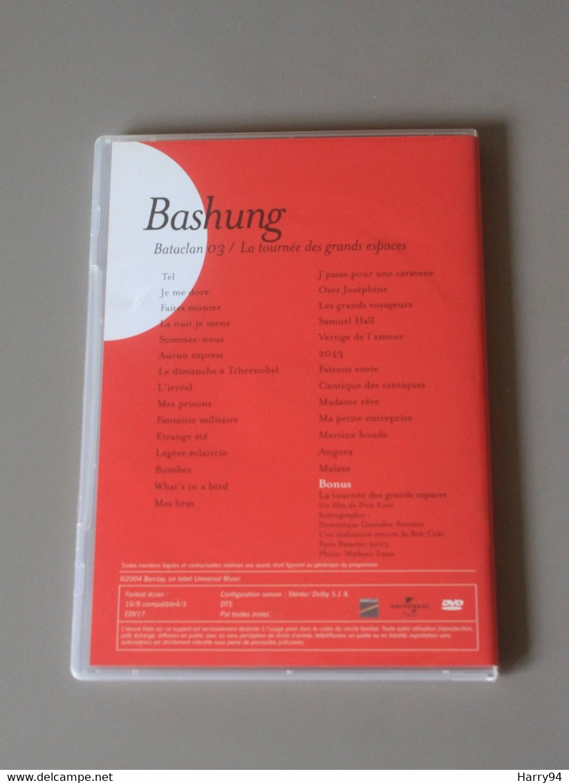 DVD  Télérama  Bashung Bataclan 03 - Concert Et Musique