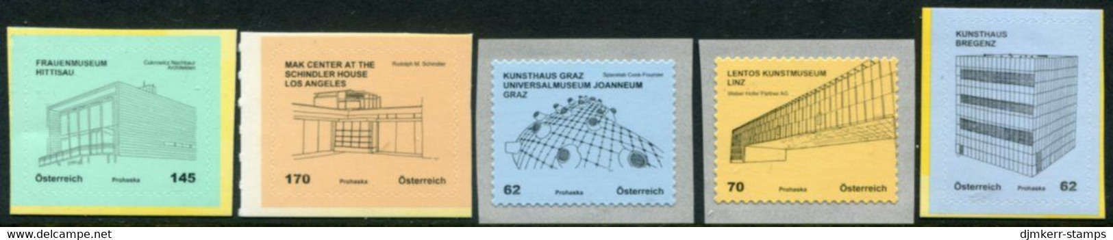AUSTRIA  2012 Architecture Definitive (5) MNH / **  .  Michel 2976-80 - Unused Stamps