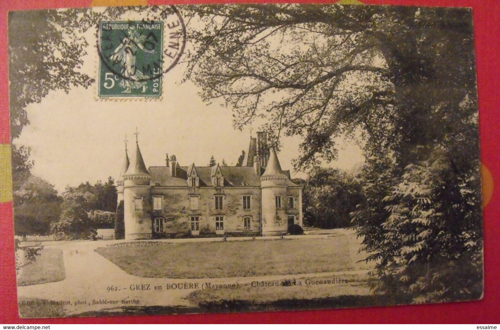 Mayenne 53. Grez En Bouère. Château De La Guenaudière - Crez En Bouere