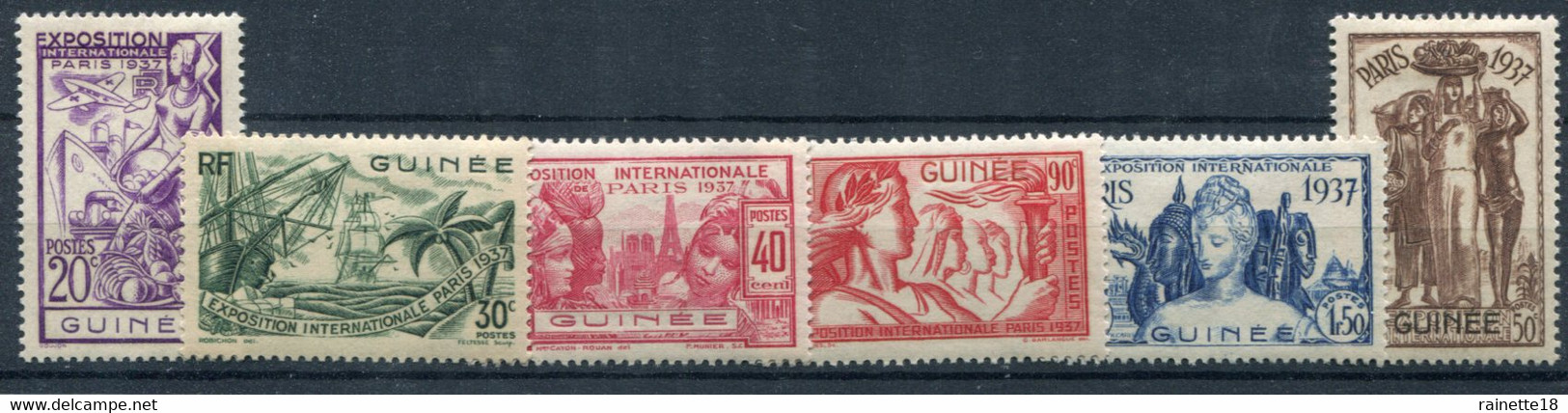 Guinée         119/124 * - Unused Stamps