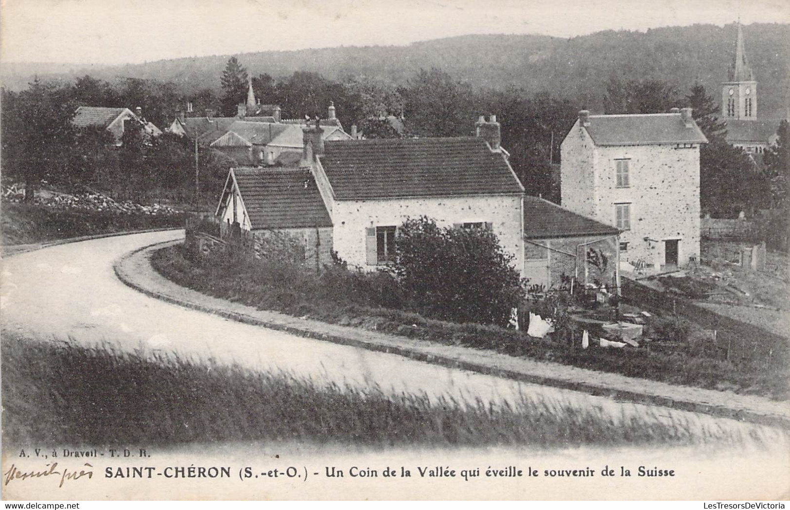 CPA - 91 - Saint CHERON - Un Coin De La Vallée Qui éveille Le Souvenir De La Suisse - A.V. Dravail - Saint Cheron