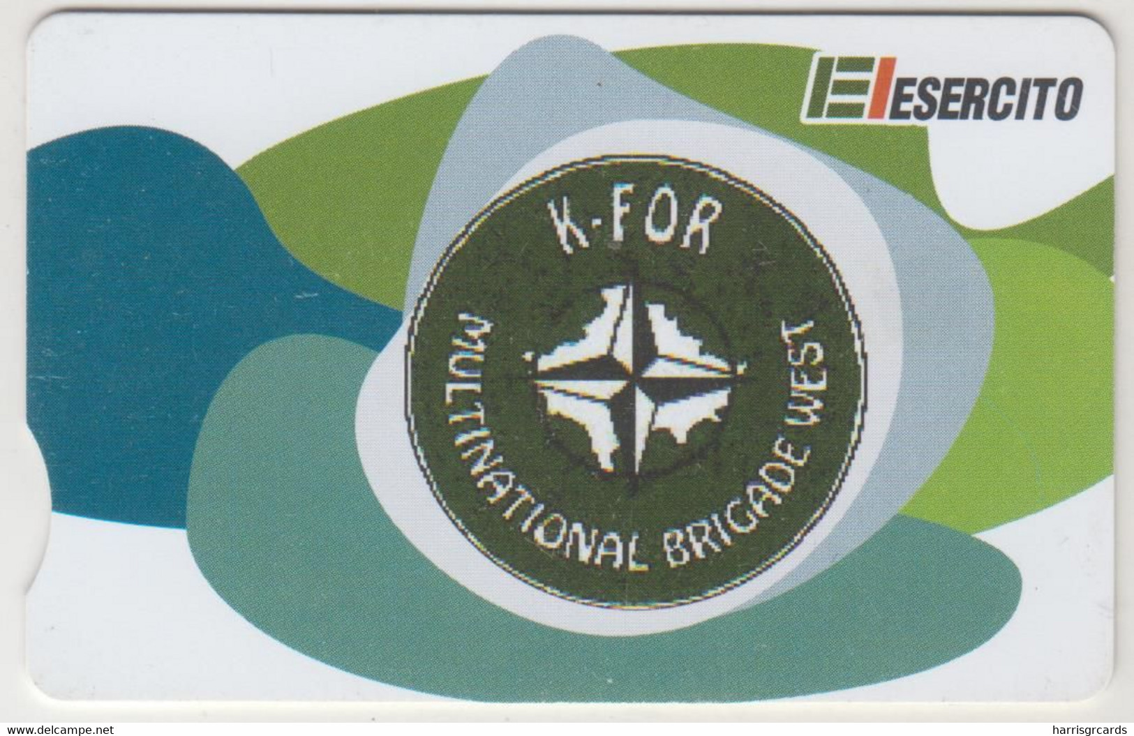 ITALY - Multinational Brigade West (code 00093), Exp.date 31/12/05, 10 €, Used - Speciaal Gebruik