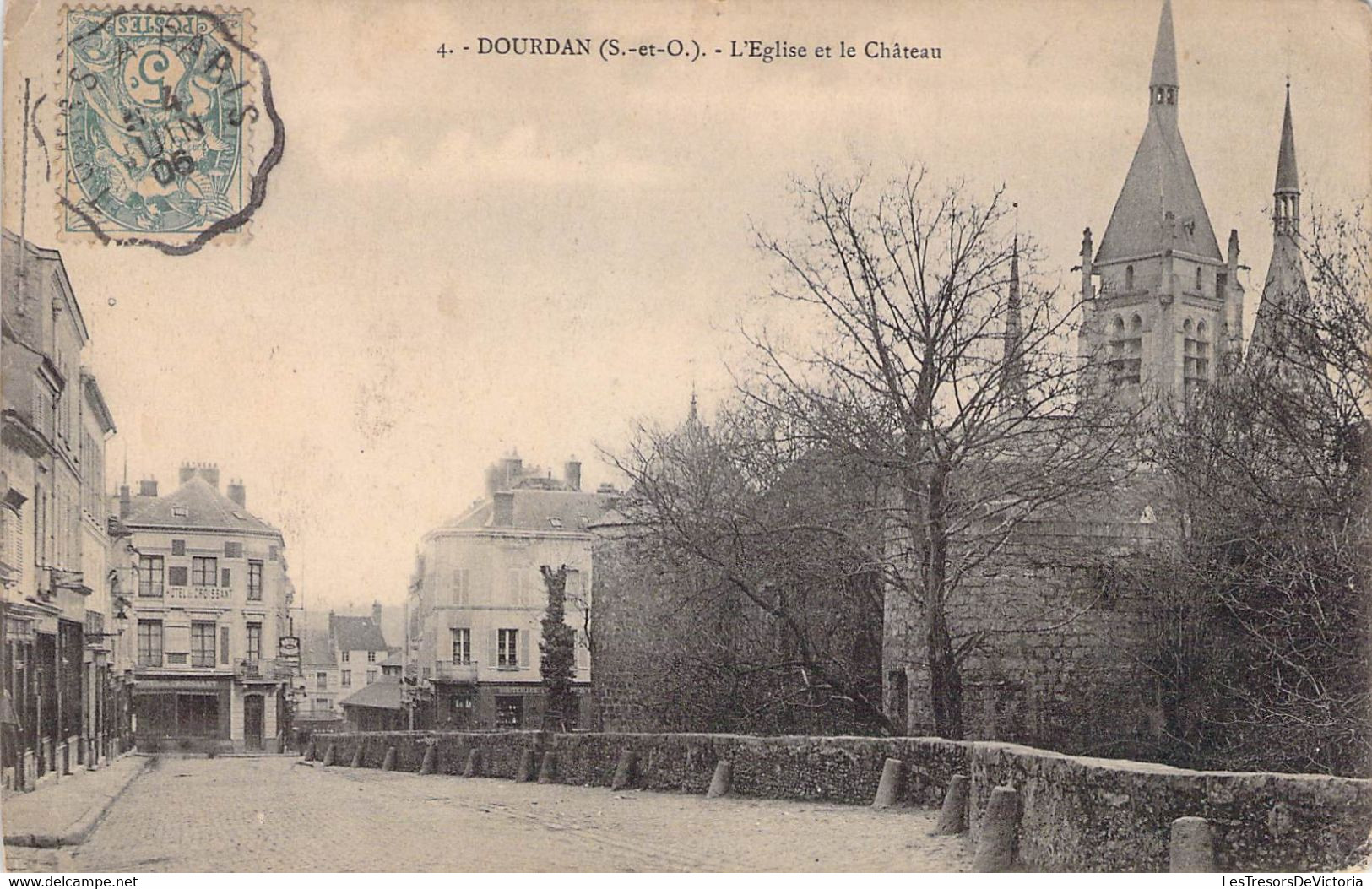 CPA - 91 - DOURDAN - L'Eglise Et Le Château - - Dourdan