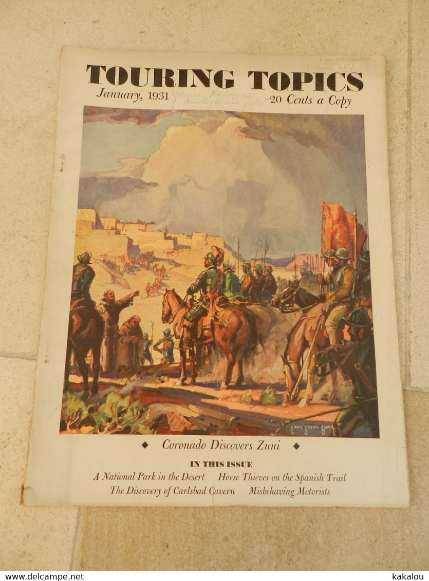 TOURING TOPICS OCTOBRE 1931 JANVIER - 1900-1949