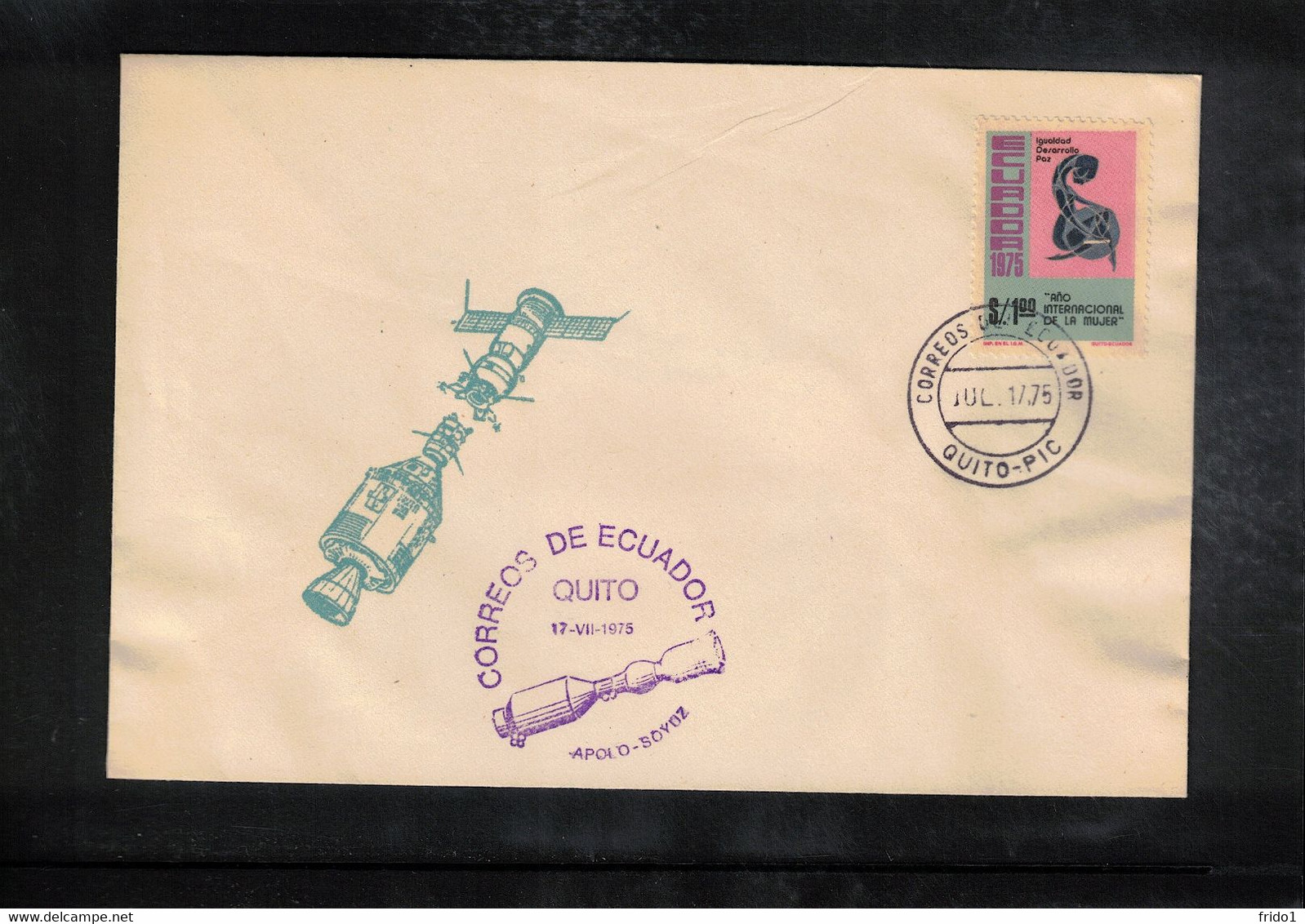 Ecuador 1975 Space / Raumfahrt Apollo - Soyuz Interesting Cover - South America