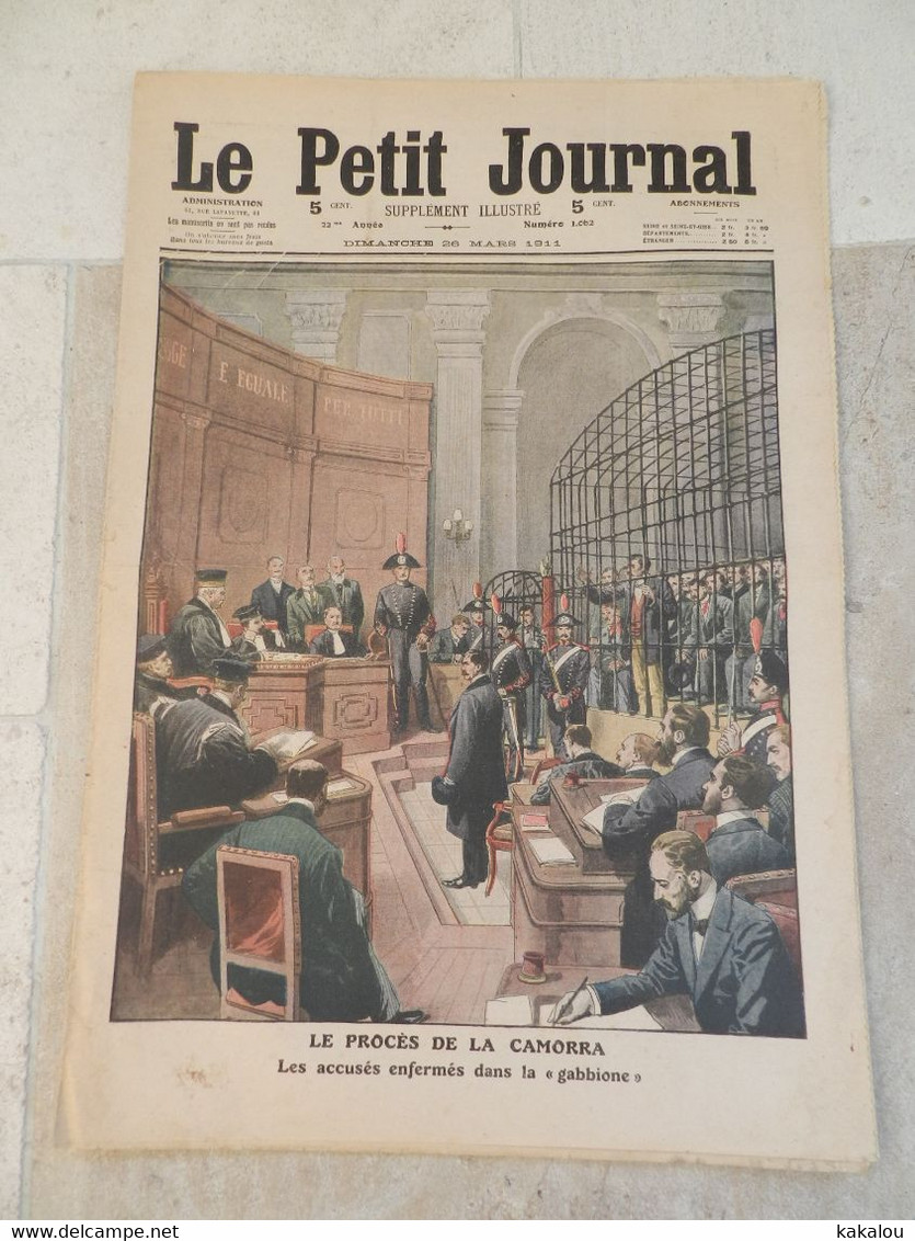 Le Petit Journal 1911 Le Proces De La Camora /artilleurs Marocains - 1900-1949