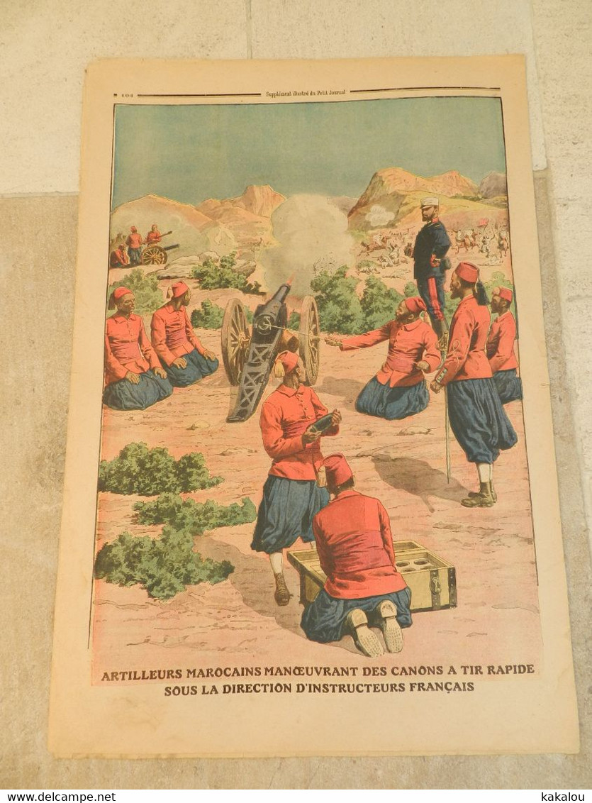 Le Petit Journal 1911 Le Proces De La Camora /artilleurs Marocains - 1900-1949