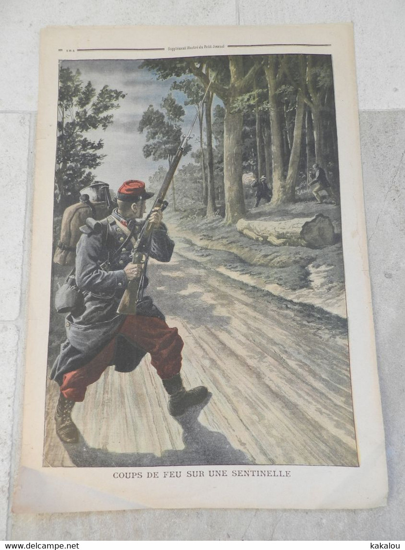 Le Petit Journal 1909 Accident Tramway /coups De Feu Sur Une Sentinelle - 1900-1949