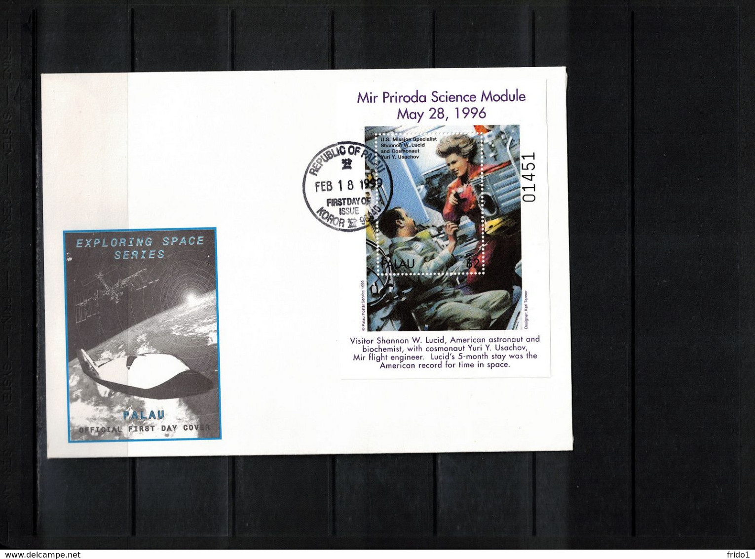 Palau 1999 Space / Raumfahrt Exploring Space 4x Block FDCs - Ozeanien