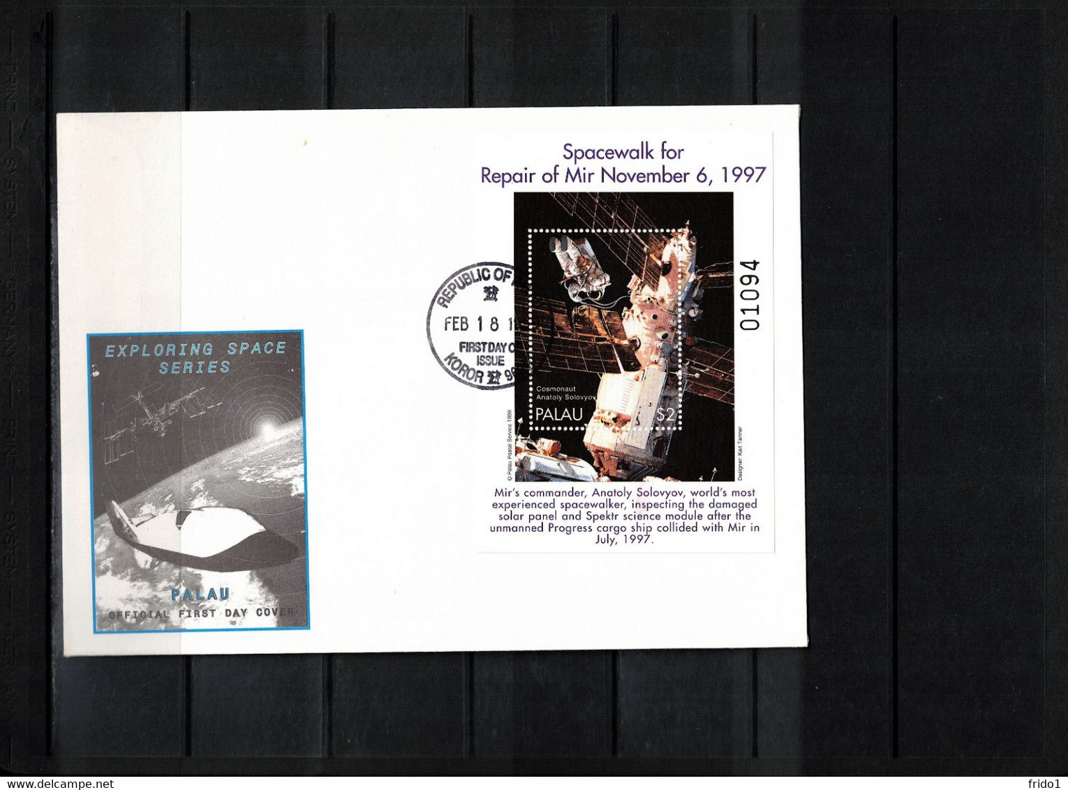 Palau 1999 Space / Raumfahrt Exploring Space 4x Block FDCs - Ozeanien