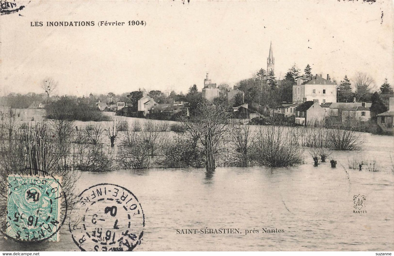 SAINT-SÉBASTIEN Sur Loire - Inondations Février 1904 - Saint-Sébastien-sur-Loire