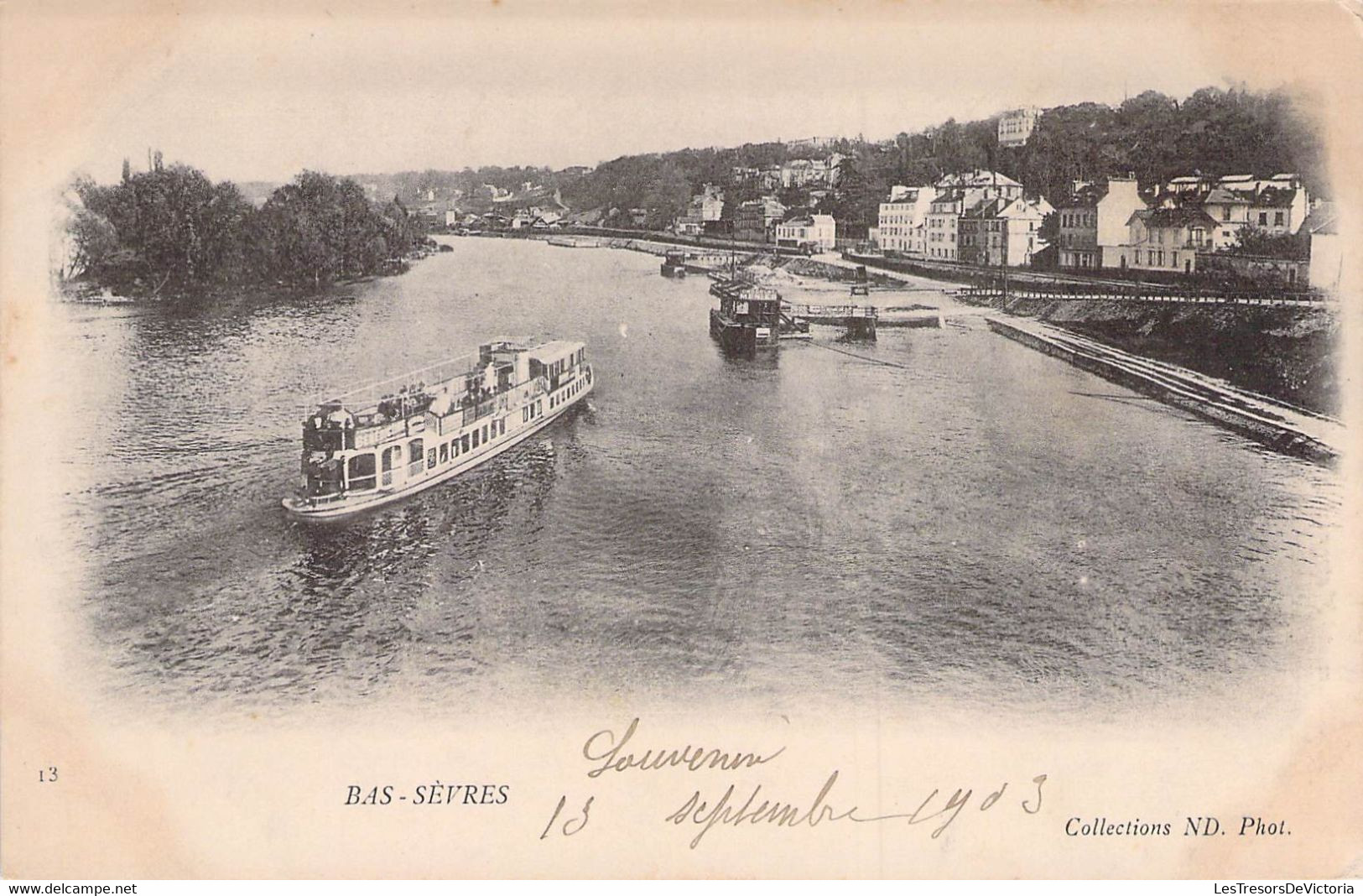 CPA - 92 - SEVRES - Bateau - Précurseur - Dos Non Divisé - LL - Sevres