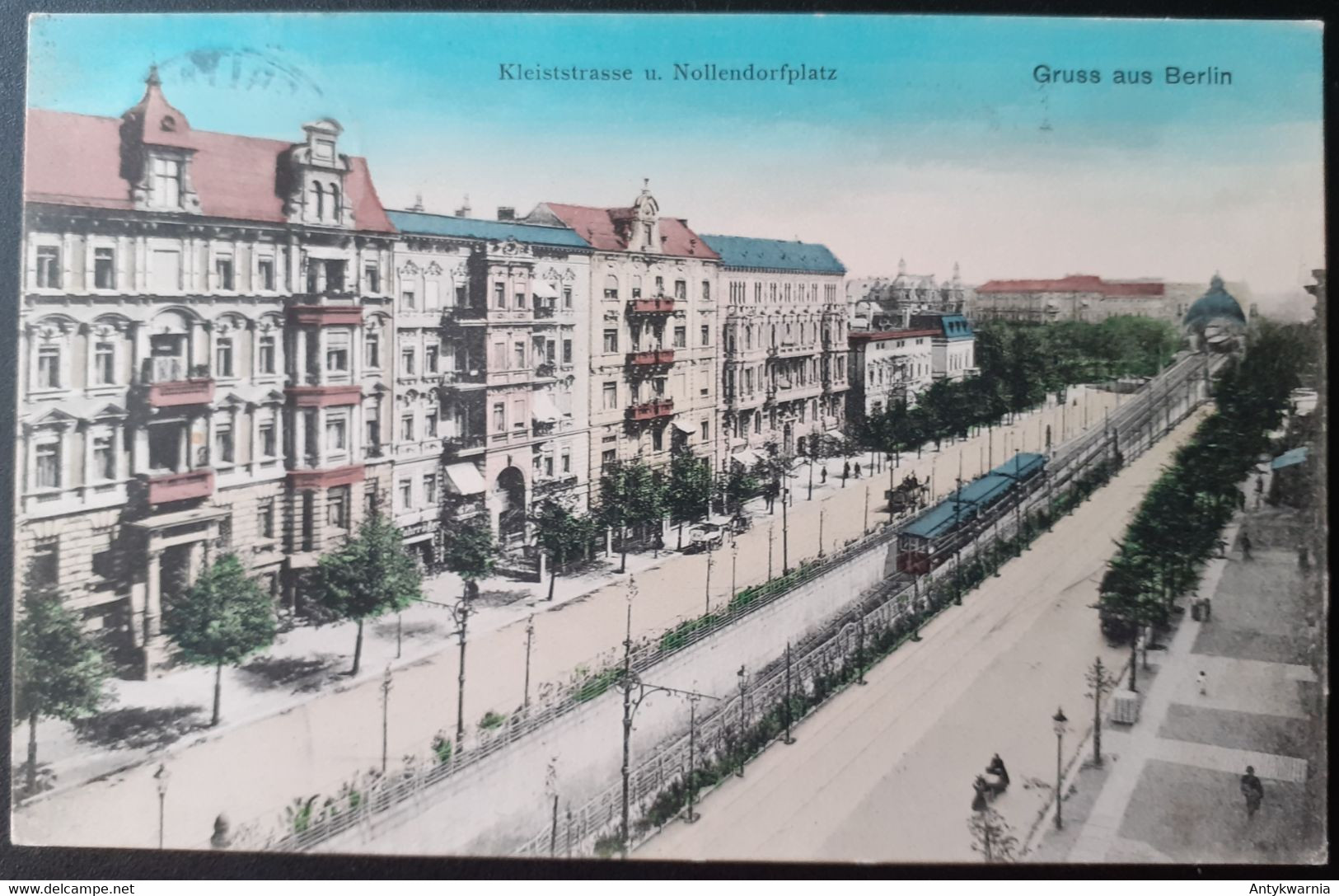 Berlin Schöneberg, Kleiststrasse Und Nollendorfplatz Mit U-Bahn Vor Dem Tunnel  Gelaufen 1907y.  E451 - Schöneberg