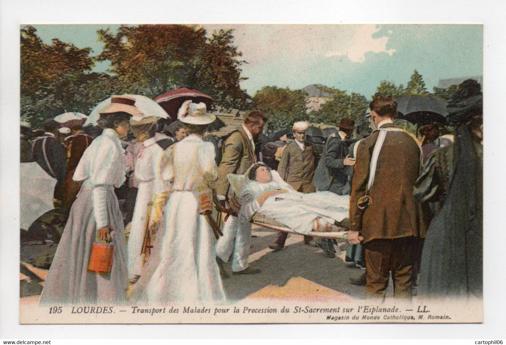 - CPA LOURDES (65) - Transport Des Malades Pour La Procession - Editions Lévy 195 - - Lourdes