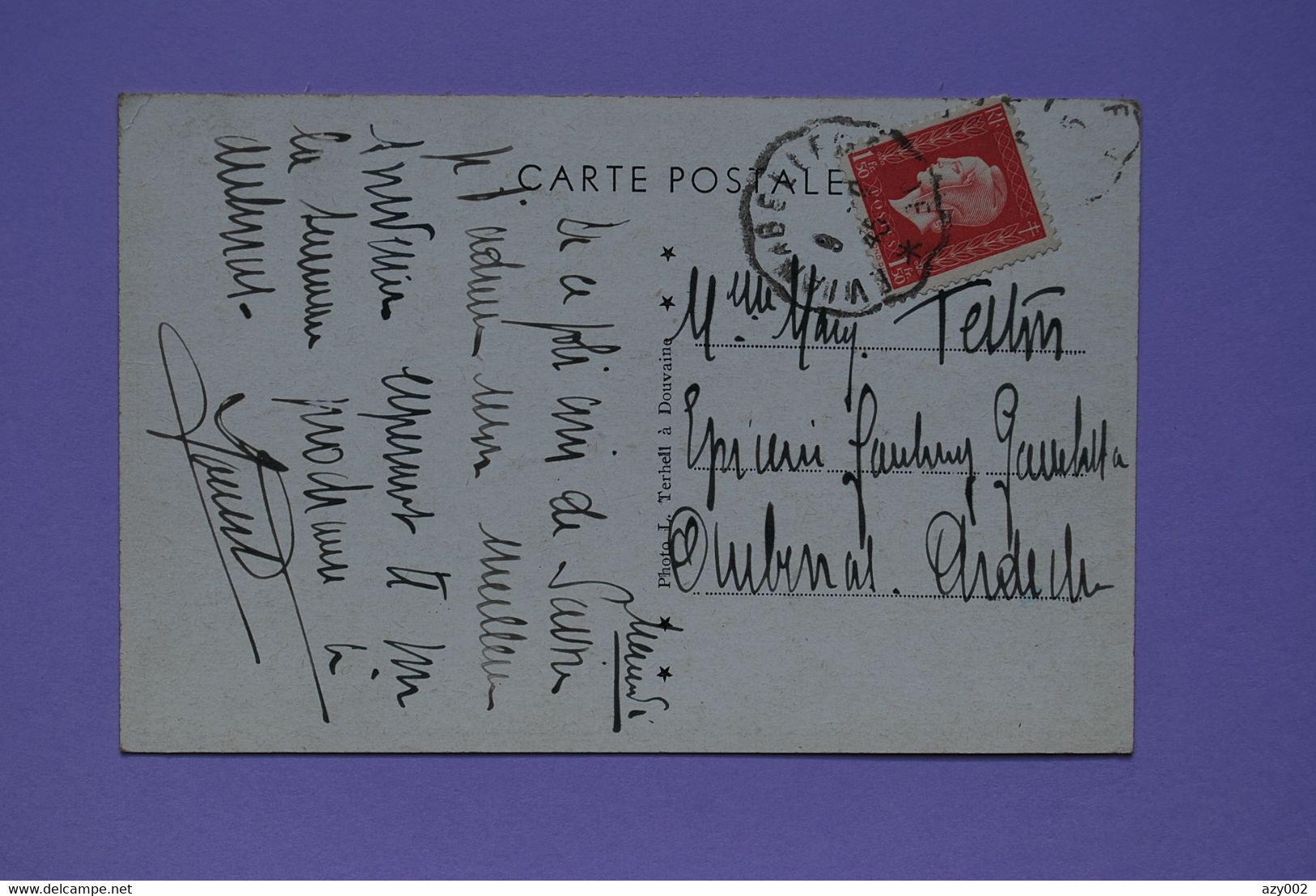 Carte Postale Haute SAVOIE - Hôtel De Voyageurs à SCIEZ  - Oblitérée En 1945 - Sciez