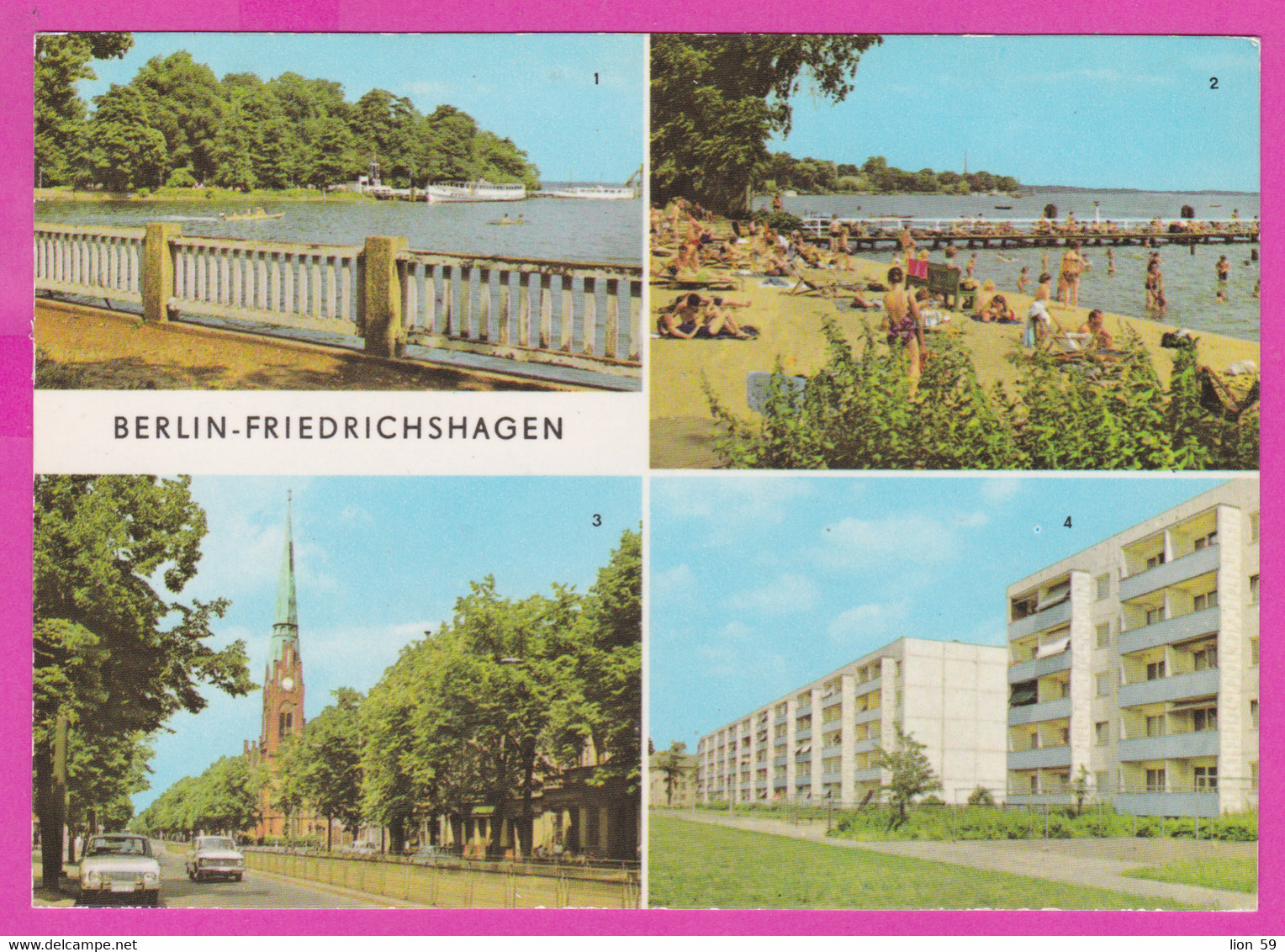 282163 / Germany DDR - Berlin - Friedrichshagen Spreetunnel Strandbad Bölschestraße Aßmannstraße Beach Nude People PC - Treptow