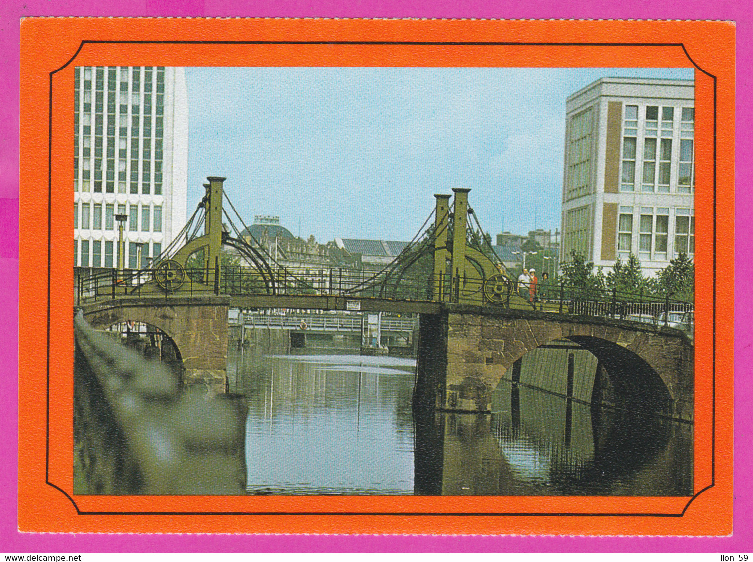 282198 / Germany DDR - Berlin - Jungfernbrücke Building Bridge PC Deutschland Allemagne Germania - Köpenick