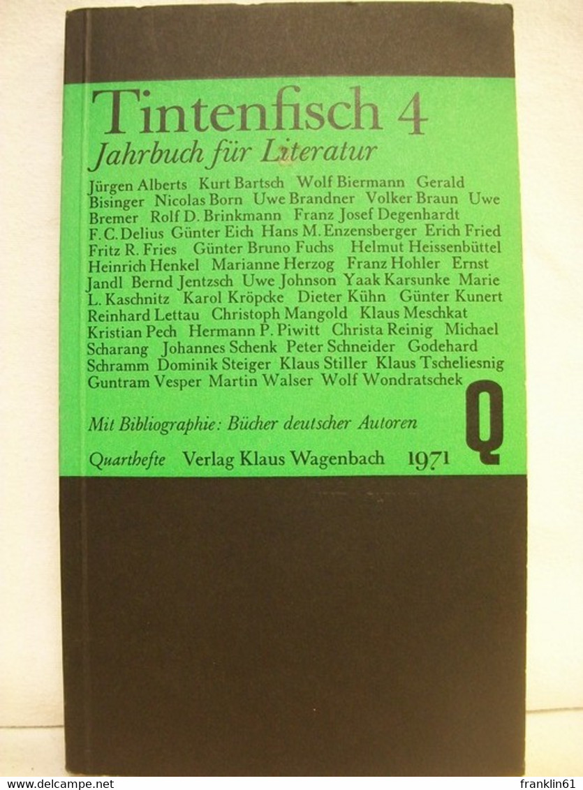 Tintenfisch 4. Jahrbuch Für Literatur. - Glossaries