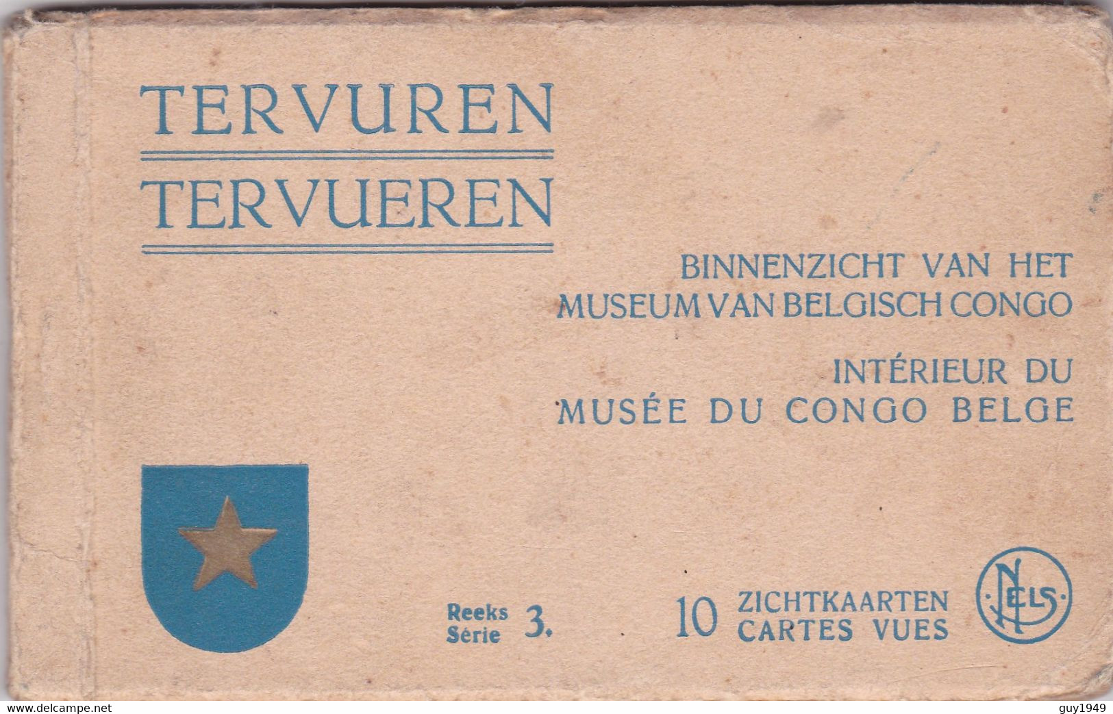 TERVUREN  BINNENZICHT V/H MUSEUM VAN BELGISCH CONGO BELGIE 10 ZICHTKAARTEN - Tervuren