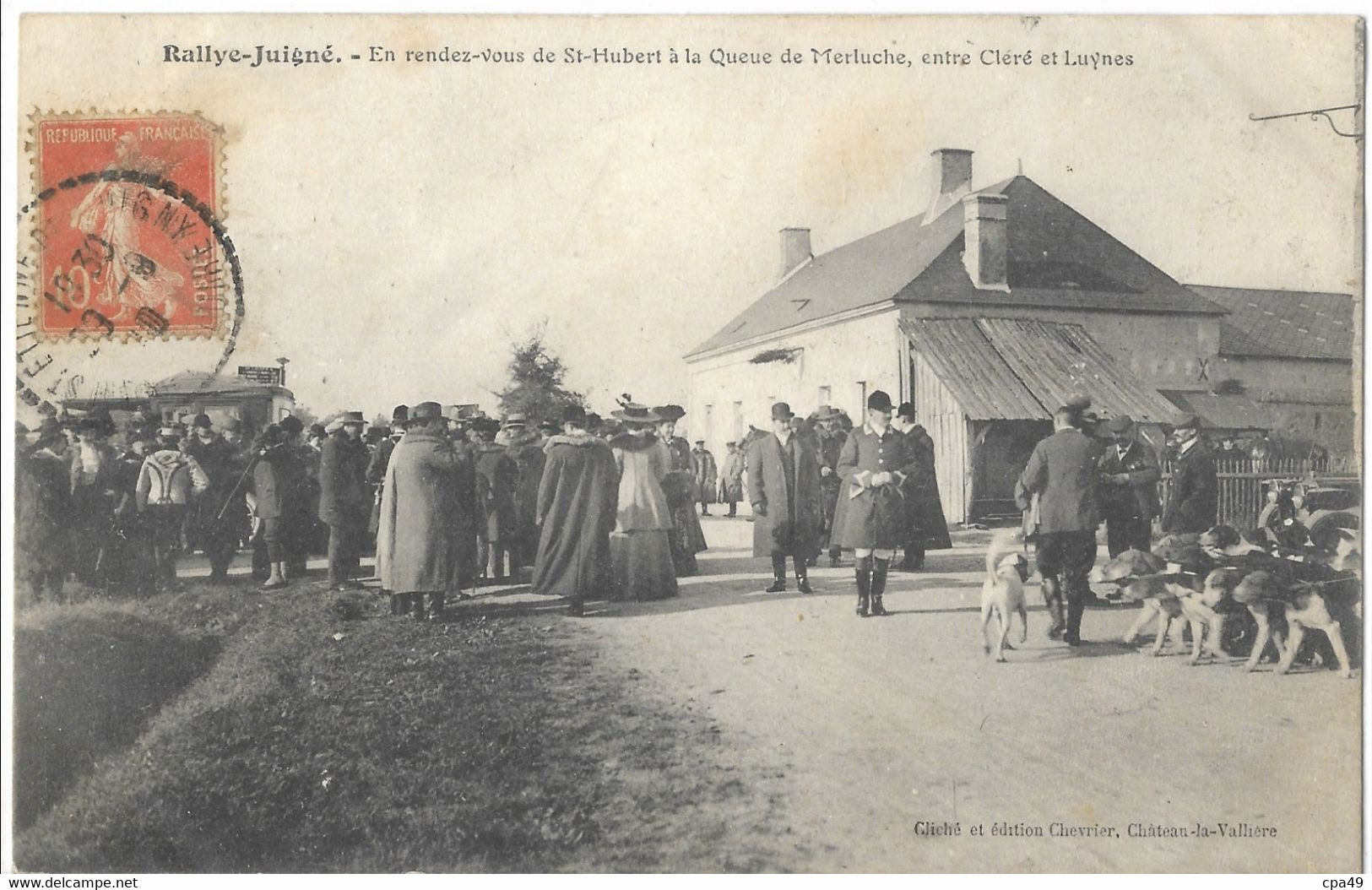 37  RALLYE - JUIGNE  EN RENDEZ - VOUS DE ST - HUBERT A LA QUEUE DE MERLUCHE ENTRE CLERE ET LUYNES - Autres & Non Classés