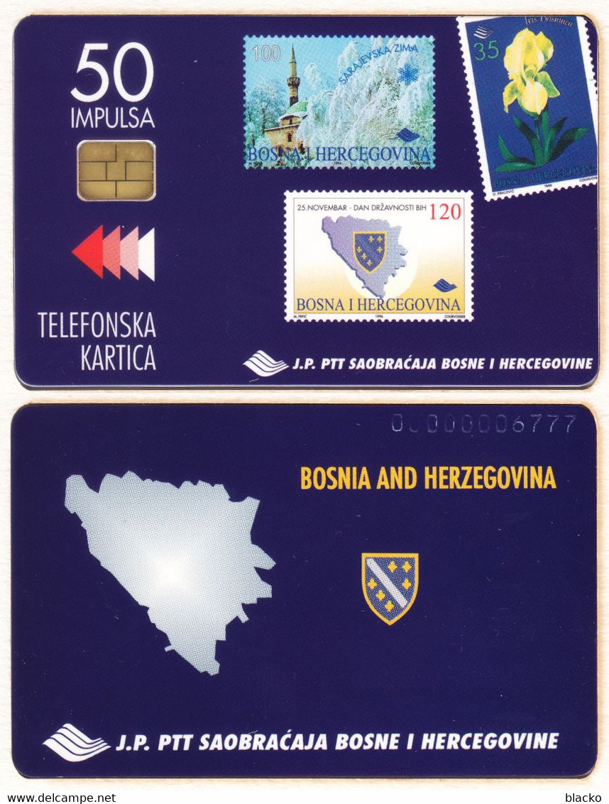 Bosnia - Stamp 1997 10000 Pcs Issued BA-PTT-0001 Dbz01 - Bosnië